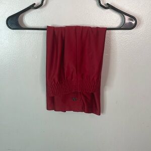 Red athletic works shorts